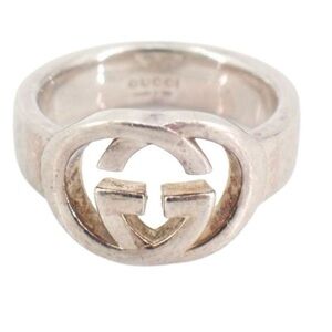 GUCCI 925 silver Ring Made In Italy Size 5